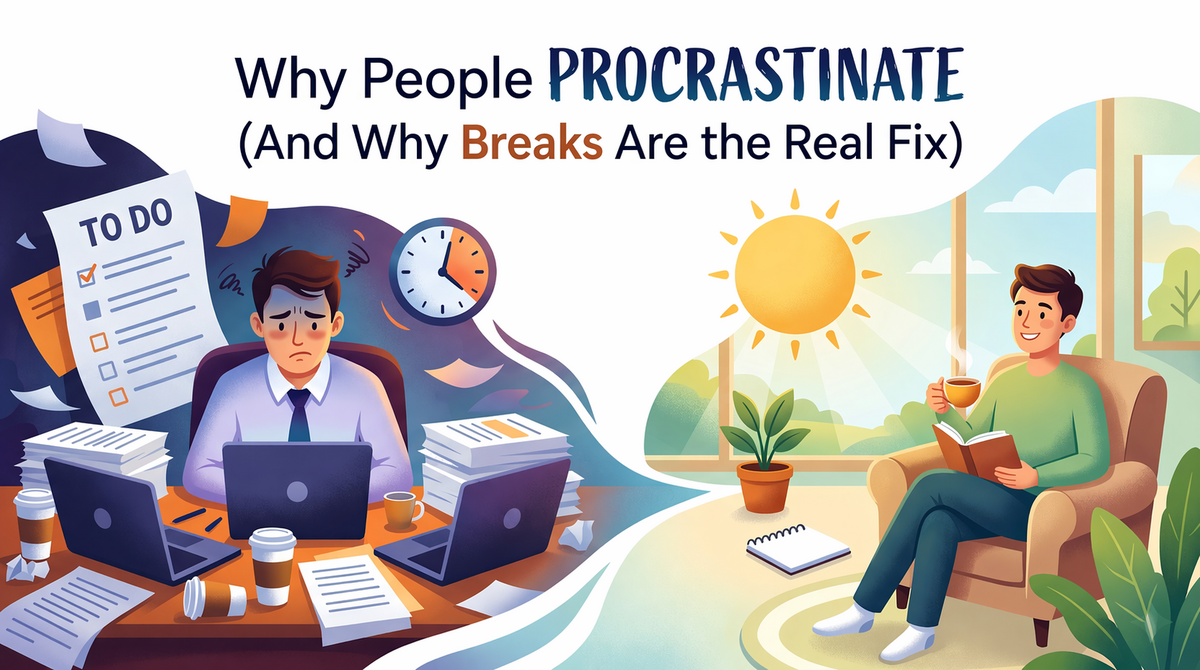 Why People Procrastinate (And Why Breaks Are the Real Fix)