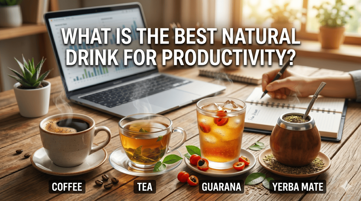 Best Productivity Drinks: Coffee vs. Tea vs. Guarana vs. Yerba Mate (Science-Backed)